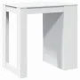Hoher Barhockertisch aus weißem Ingenieurholz 102x70x103,5 cm von , Küchen- und Esstische - Ref: Foro24-3309321, Preis: 107,7...