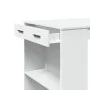 Hoher Barhockertisch aus weißem Ingenieurholz 102x70x103,5 cm von , Küchen- und Esstische - Ref: Foro24-3309321, Preis: 107,7...