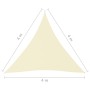 Triangular sail awning Oxford fabric cream color 4x4x4 m by vidaXL, Umbrellas - Ref: Foro24-135231, Price: 24,91 €, Discount: %