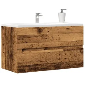 Waschbeckenunterschrank aus gealtertem Holzwerkstoff 90x38,5x45 cm. von , Badezimmermöbel - Ref: Foro24-856249, Preis: 61,31 ...