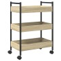 Carrito de cocina madera de ingeniería roble Sonoma 50x30x70 cm by , Kitchen and dining carts - Ref: Foro24-858314, Price: 51...