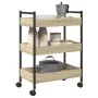 Carrito de cocina madera de ingeniería roble Sonoma 50x30x70 cm by , Kitchen and dining carts - Ref: Foro24-858314, Price: 57...