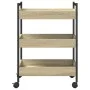 Carrito de cocina madera de ingeniería roble Sonoma 50x30x70 cm by , Kitchen and dining carts - Ref: Foro24-858314, Price: 57...