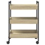 Carrito de cocina madera de ingeniería roble Sonoma 50x30x70 cm by , Kitchen and dining carts - Ref: Foro24-858314, Price: 51...