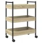 Carrito de cocina madera de ingeniería roble Sonoma 50x30x70 cm by , Kitchen and dining carts - Ref: Foro24-858314, Price: 57...