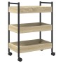 Carrito de cocina madera de ingeniería roble Sonoma 50x30x70 cm by , Kitchen and dining carts - Ref: Foro24-858314, Price: 51...