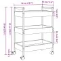 Carrito de cocina madera de ingeniería roble Sonoma 50x30x70 cm by , Kitchen and dining carts - Ref: Foro24-858314, Price: 57...