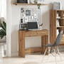 Escritorio de madera de ingeniería roble artisian 80x40x75 cm by , Desks - Ref: Foro24-855993, Price: 88,84 €, Discount: %