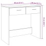 Ingenieurholz-Schreibtisch Eiche Artisian 80x40x75 cm von , Schreibtische - Ref: Foro24-855993, Preis: 88,84 €, Rabatt: %