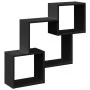 Armario de pared madera de ingeniería negro 78x18x71 cm de , Estantes y estanterías - Ref: Foro24-854806, Precio: 28,68 €, De...