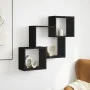 Armario de pared madera de ingeniería negro 78x18x71 cm de , Estantes y estanterías - Ref: Foro24-854806, Precio: 28,68 €, De...