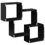 Armario de pared madera de ingeniería negro 78x18x71 cm de , Estantes y estanterías - Ref: Foro24-854806, Precio: 28,68 €, De...