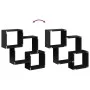 Armario de pared madera de ingeniería negro 78x18x71 cm de , Estantes y estanterías - Ref: Foro24-854806, Precio: 28,68 €, De...