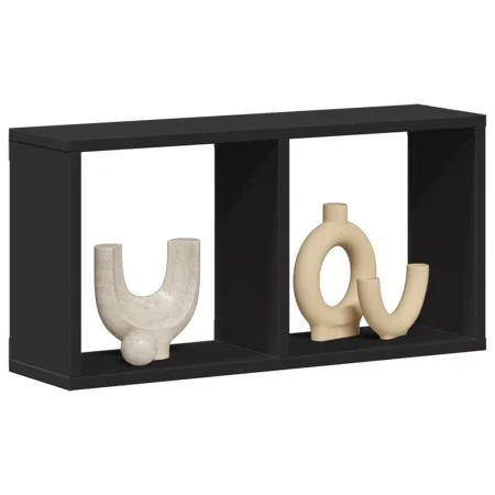 Wandschrank aus schwarzem Ingenieurholz 60x16x30 cm von , Regale und Regale - Ref: Foro24-854878, Preis: 23,07 €, Rabatt: %
