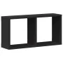 Wandschrank aus schwarzem Ingenieurholz 60x16x30 cm von , Regale und Regale - Ref: Foro24-854878, Preis: 23,07 €, Rabatt: %