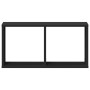 Wandschrank aus schwarzem Ingenieurholz 60x16x30 cm von , Regale und Regale - Ref: Foro24-854878, Preis: 23,46 €, Rabatt: %