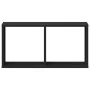 Wandschrank aus schwarzem Ingenieurholz 60x16x30 cm von , Regale und Regale - Ref: Foro24-854878, Preis: 23,07 €, Rabatt: %
