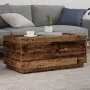 Mesa de centro con luces LED madera envejecida 90x50x40 cm by , Coffee table - Ref: Foro24-857722, Price: 85,28 €, Discount: %
