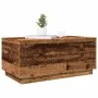 Mesa de centro con luces LED madera envejecida 90x50x40 cm by , Coffee table - Ref: Foro24-857722, Price: 85,28 €, Discount: %