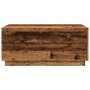 Mesa de centro con luces LED madera envejecida 90x50x40 cm by , Coffee table - Ref: Foro24-857722, Price: 87,20 €, Discount: %