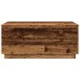 Mesa de centro con luces LED madera envejecida 90x50x40 cm by , Coffee table - Ref: Foro24-857722, Price: 85,28 €, Discount: %