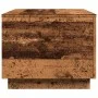 Mesa de centro con luces LED madera envejecida 90x50x40 cm by , Coffee table - Ref: Foro24-857722, Price: 85,28 €, Discount: %