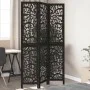 Biombo separador de 3 paneles madera maciza Paulownia negro by , Room dividers - Ref: Foro24-358751, Price: 90,52 €, Discount: %