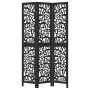 Biombo separador de 3 paneles madera maciza Paulownia negro by , Room dividers - Ref: Foro24-358751, Price: 98,24 €, Discount: %