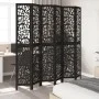 Biombo separador de 6 paneles madera maciza Paulownia negro by , Room dividers - Ref: Foro24-358764, Price: 192,62 €, Discoun...