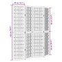 Biombo separador de 4 paneles madera maciza Paulownia negro by , Room dividers - Ref: Foro24-358770, Price: 123,52 €, Discoun...