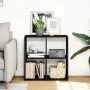 Librería divisora madera de ingeniería negra 69,5x29x69,5 cm by , Bookcases and shelves - Ref: Foro24-858004, Price: 45,53 €,...