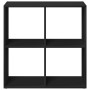 Schwarzes Regal aus Spanplatte, 69,5x29x69,5 cm. von , Bücherregale und Regale - Ref: Foro24-858004, Preis: 49,50 €, Rabatt: %