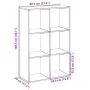 Librería divisora madera ingeniería blanco 69,5x29x103,5 cm by , Bookcases and shelves - Ref: Foro24-858012, Price: 55,35 €, ...