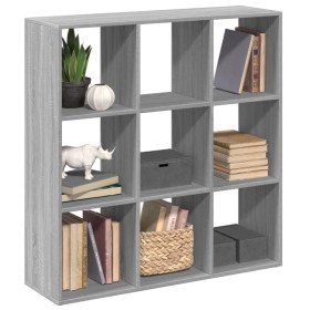 Librería divisor madera ingeniería gris Sonoma 102x29x103,5 cm de , Librerías y estanterías - Ref: Foro24-858044, Precio: 80,...