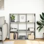 Librería divisor madera ingeniería gris Sonoma 102x29x103,5 cm by , Bookcases and shelves - Ref: Foro24-858044, Price: 77,20 ...