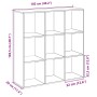 Librería divisor madera ingeniería gris Sonoma 102x29x103,5 cm de , Librerías y estanterías - Ref: Foro24-858044, Precio: 78,...