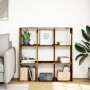 Librería divisora madera ingeniería envejecida 102x29x103,5 cm by , Bookcases and shelves - Ref: Foro24-858046, Price: 88,17 ...