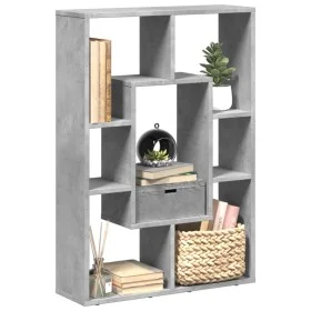 Estantería de madera de ingeniería gris hormigón 63x20x90 cm by , Bookcases and shelves - Ref: Foro24-858141, Price: 42,98 €,...