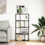Estantería de madera de ingeniería negra 60x20x120 cm von , Bücherregale und Regale - Ref: Foro24-858148, Preis: 59,45 €, Rab...