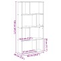 Estantería de madera de ingeniería negra 60x20x120 cm von , Bücherregale und Regale - Ref: Foro24-858148, Preis: 59,45 €, Rab...