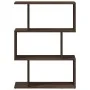 Librería divisora 3 niveles madera marrón roble 70x24x97 cm de , Librerías y estanterías - Ref: Foro24-858117, Precio: 44,07 ...