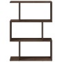 Librería divisora 3 niveles madera marrón roble 70x24x97 cm by , Bookcases and shelves - Ref: Foro24-858117, Price: 44,75 €, ...