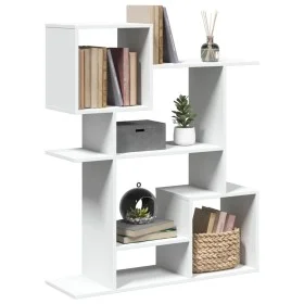 Librería divisora madera ingeniería blanca 92x29x112 cm by , Bookcases and shelves - Ref: Foro24-858120, Price: 62,79 €, Disc...
