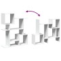 Librería divisora madera ingeniería blanca 92x29x112 cm by , Bookcases and shelves - Ref: Foro24-858120, Price: 65,82 €, Disc...
