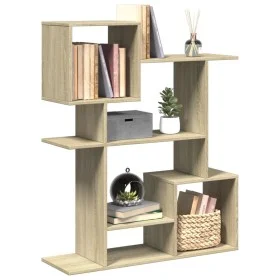 Librería divisor madera ingeniería roble Sonoma 92x29x112 cm de , Librerías y estanterías - Ref: Foro24-858122, Precio: 63,94...