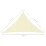 Cream Oxford fabric triangular sail awning 2.5x2.5x3.5 m by vidaXL, Umbrellas - Ref: Foro24-135224, Price: 23,79 €, Discount: %