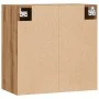 Wandregal aus Eichenfurnier-Holzhandwerk 60x31x60 cm von , Schließfächer und Lagerschränke - Ref: Foro24-857070, Preis: 60,22...