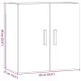 Armario de pared madera de ingeniería roble artisan 60x31x60 cm by , Lockers and storage cabinets - Ref: Foro24-857070, Price...