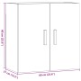 Armario de pared madera de ingeniería roble artisan 60x31x60 cm by , Lockers and storage cabinets - Ref: Foro24-857070, Price...