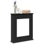 Kaminumrandung aus schwarzem Ingenieurholz 75x20x87,5 cm. von , Zubehör für Holzöfen und Kamine - Ref: Foro24-854581, Preis: ...